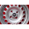 1 cerchio Campagnolo 7x15 4x108 Alfa Romeo 105 Berlina Giulia Coupe Spider GTC silver