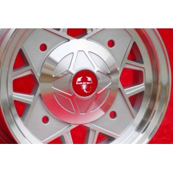 1 wheel Abarth 5x12 4x190 Fiat Autobianchi 500 Bianchina Nuova Cinquecento silver