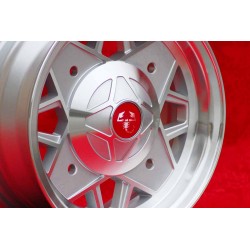 1 wheel Abarth 5x12 4x190 Fiat Autobianchi 500 Bianchina Nuova Cinquecento silver