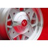 1 wheel Abarth 5x12 4x190 Fiat Autobianchi 500 Bianchina Nuova Cinquecento silver