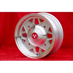 1 cerchio Abarth 5x12 4x190 Fiat Autobianchi 500 Bianchina Nuova Cinquecento silver