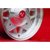 1 wheel Abarth 5x12 4x190 Fiat Autobianchi 500 Bianchina Nuova Cinquecento silver