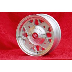 1 wheel Abarth 5x12 4x190 Fiat Autobianchi 500 Bianchina Nuova Cinquecento silver