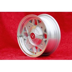 1 wheel Abarth 5x12 4x190 Fiat Autobianchi 500 Bianchina Nuova Cinquecento silver