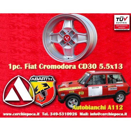 1 Felge Cromodora CD30 5.5x13 4x98 Fiat Alfa Autobianchi Alfasud Giulietta 33 Arna Autobianchi A112 Fiat 124 Berlina Cou