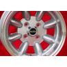 1 jante Minilite 7x13 4x98 Fiat Lancia Autobianchi 124 Abarth Berlina Coupe Spider 125 127 128 131 X19 A112 Beta Monteca