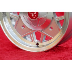 1 wheel Abarth 5x12 4x190 Fiat Autobianchi 500 Bianchina Nuova Cinquecento silver