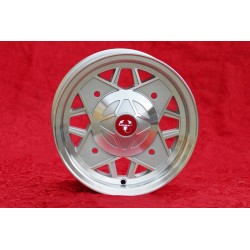 1 wheel Abarth 5x12 4x190 Fiat Autobianchi 500 Bianchina Nuova Cinquecento silver