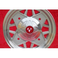 1 wheel Abarth 5x12 4x190 Fiat Autobianchi 500 Bianchina Nuova Cinquecento silver