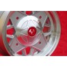 1 wheel Abarth 5x12 4x190 Fiat Autobianchi 500 Bianchina Nuova Cinquecento silver