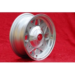 1 cerchio Abarth 5x12 4x190 Fiat Autobianchi 500 Bianchina Nuova Cinquecento silver