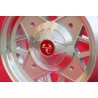 1 wheel Abarth 5x12 4x190 Fiat Autobianchi 500 Bianchina Nuova Cinquecento silver