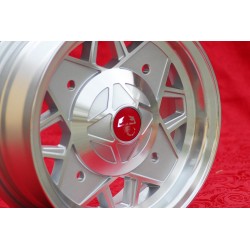 4 wheels Abarth 5x12 4x190 Fiat Autobianchi 500 Bianchina Nuova Cinquecento silver