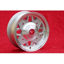 4 wheels Abarth 5x12 4x190 Fiat Autobianchi 500 Bianchina Nuova Cinquecento silver