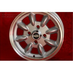 1 cerchio Minilite 5x12 4x98 Fiat 126 600 850 silver/diamond cut