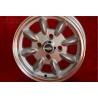 1 cerchio Minilite 5x12 4x98 Fiat 126 600 850 silver/diamond cut