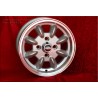 1 cerchio Minilite 5x12 4x98 Fiat 126 600 850 silver/diamond cut