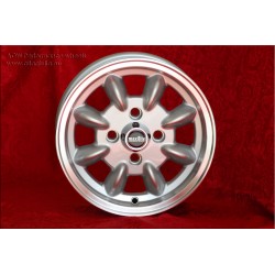 1 cerchio Minilite 5x12 4x98 Fiat 126 600 850 silver/diamond cut