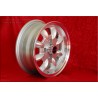 1 cerchio Minilite 5x12 4x98 Fiat 126 600 850 silver/diamond cut