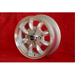 1 cerchio Minilite 5x12 4x98 Fiat 126 600 850 silver/diamond cut