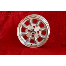 1 wheel Minilite 5x12 4x98 Fiat 126 600 850 silver/diamond cut