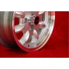 1 Felge Minilite 5x12 4x98 Fiat 126 600 850 silver/diamond cut