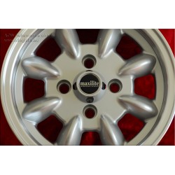 1 cerchio Minilite 5x12 4x98 Fiat 126 600 850 silver/diamond cut