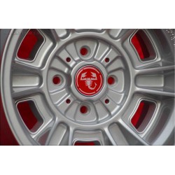 1 wheel Cromodora CD66 8x13 4x98 Fiat 124 Abarth Spider Coupe silver