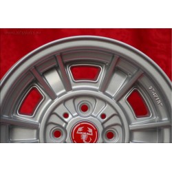 4 cerchi Cromodora CD66 7x13 + 8x13 4x98 Fiat Lancia Autobianchi 124 Abarth Berlina Coupe Spider 125 127 128 131 X19 A11