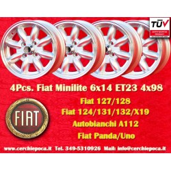 4 Felgen Minilite 6x14 4x98...