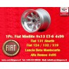 1 jante Minilite 8x13 4x98 Fiat 124 Spider Coupe X19 silver/diamond cut