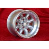 1 wheel Minilite 8x13 4x98 Fiat 124 Spider Coupe X19 silver/diamond cut