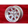 1 wheel Minilite 8x13 4x98 Fiat 124 Spider Coupe X19 silver/diamond cut