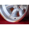 1 wheel Minilite 8x13 4x98 Fiat 124 Spider Coupe X19 silver/diamond cut