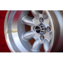 1 wheel Minilite 9x13 4x98 Fiat 124 Spider Coupe X19 silver/diamond cut