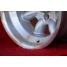 1 wheel Minilite 9x13 4x98 Fiat 124 Spider Coupe X19 silver/diamond cut