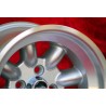 1 wheel Minilite 9x13 4x98 Fiat 124 Spider Coupe X19 silver/diamond cut