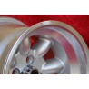 1 wheel Minilite 9x13 4x98 Fiat 124 Spider Coupe X19 silver/diamond cut