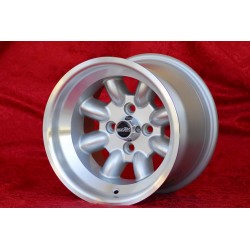 1 wheel Minilite 9x13 4x98 Fiat 124 Spider Coupe X19 silver/diamond cut