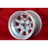 1 wheel Minilite 9x13 4x98 Fiat 124 Spider Coupe X19 silver/diamond cut