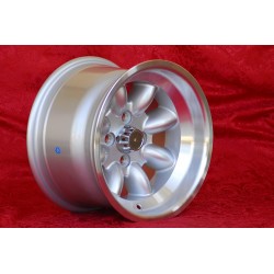 4 jantes Minilite 8x13 + 9x13 4x98 Fiat 124 Spider Coupe X19