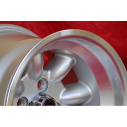 4 cerchi Minilite 8x13 + 9x13 4x98 Fiat 124 Spider Coupe X19