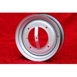 1 cerchio OE steel 3.5x12 4x190 Fiat Autobianchi Fiat 500 nuova Cinquecento Bianchina silver