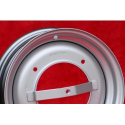 1 cerchio OE steel 3.5x12 4x190 Fiat Autobianchi Fiat 500 nuova Cinquecento Bianchina silver