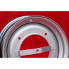 1 Felge OE steel 3.5x12 4x190 Fiat Autobianchi Fiat 500 nuova Cinquecento Bianchina silver