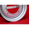 1 Felge OE steel 3.5x12 4x190 Fiat Autobianchi Fiat 500 nuova Cinquecento Bianchina silver