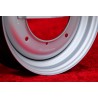 1 Felge OE steel 3.5x12 4x190 Fiat Autobianchi Fiat 500 nuova Cinquecento Bianchina silver