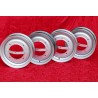 4 cerchi OE steel 3.5x12 4x190 Fiat Autobianchi Fiat 500 nuova Cinquecento Bianchina silver