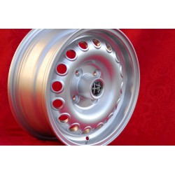 1 cerchio Campagnolo 6x14 4x108 Alfa Romeo Giulia 105 Berlina Coupe Spider GT GTA GTC silver