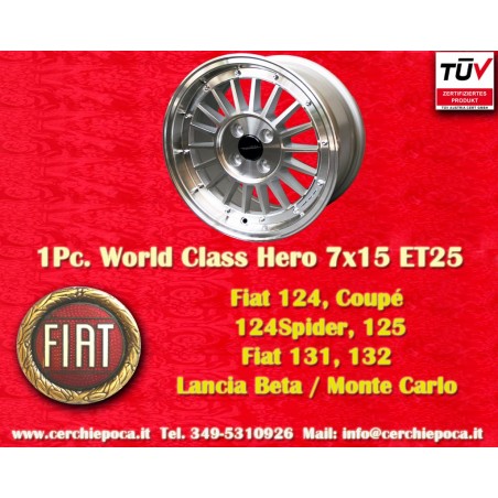 1 cerchio WCHE 7x15 4x98 Alfa Fiat Lancia Alfetta Alfetta GT   GTV 33 75 1.6i 1.8i 2.0TDI 90 164 Giulietta Fiat 124 Coup